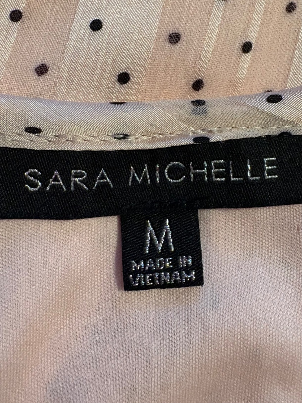 Sara Michelle Size Medium Blush Pink Top NWOT - Picture 4 of 4
